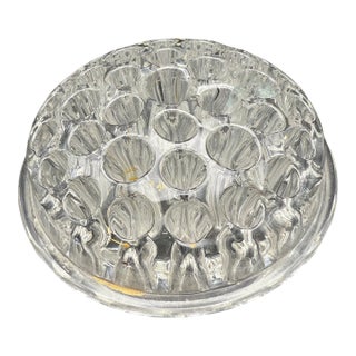 37 Hole Antique Glass Flower Frog For Sale