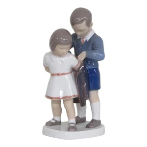 Bing and Grondahl 2312 Young Gentleman Boy and Girl Porcelain Figurine
