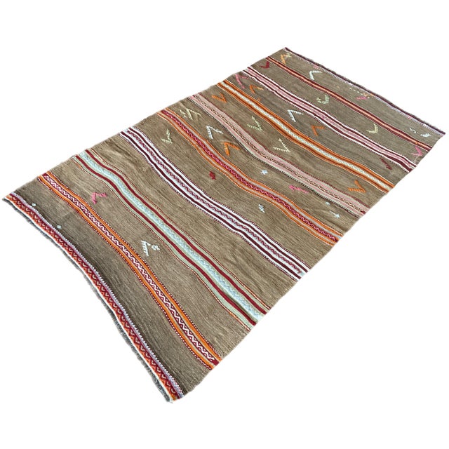 Vintage Anatolian Kilim Rug, 1960s For Sale - Image 3 of 16