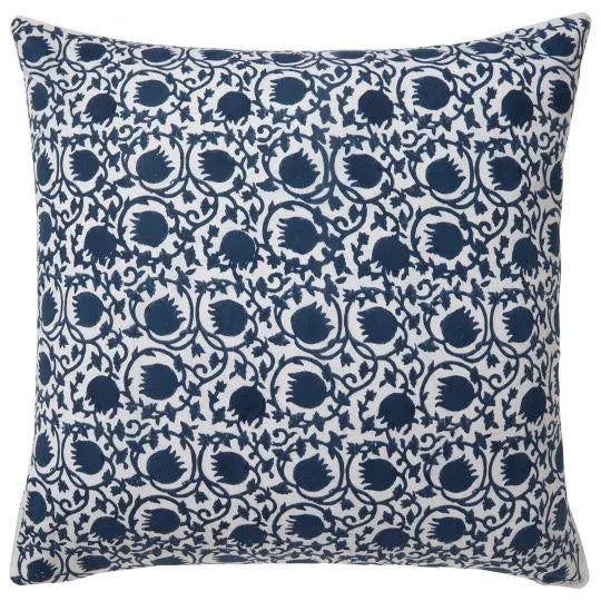 The Lotus-Yasmin design features the traditional Lotus vine design in indigo blue contemporized as a solid “gad” print on...