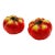 Mid Century Ceramic Tomato Salt and Pepper Shakers, Japan 1960s For Sale