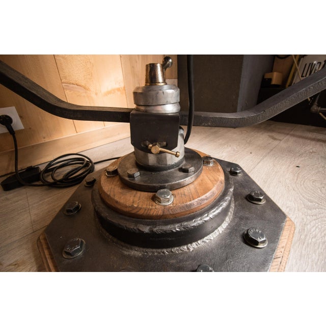 Metal Repurposed Spotlight Floor Lamp from Mazda, 1940s For Sale - Image 7 of 18