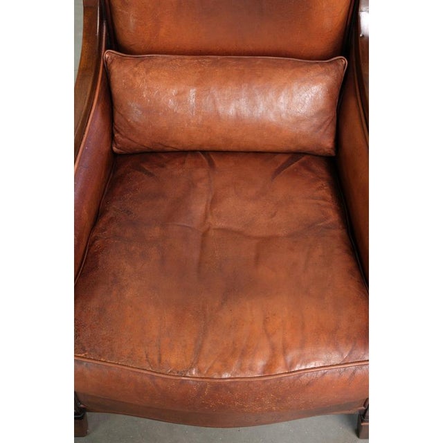 Vintage Art Deco Sheepskin Armchair For Sale - Image 6 of 14