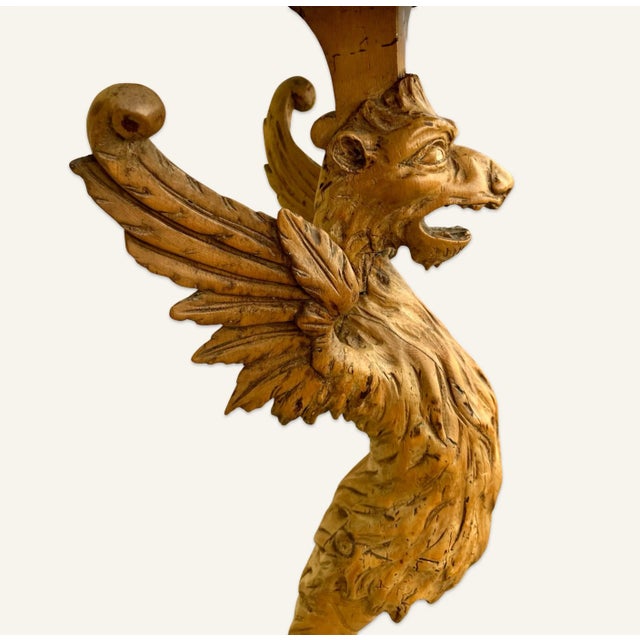 Brown 18th Century Italian Griffon Pedestal For Sale - Image 8 of 13