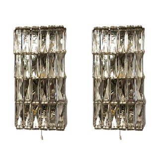 Austrian Crystal Sconces by Bakalowits & Söhne, 1960s, Set of 2 For Sale