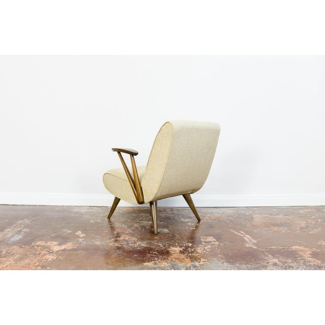 White Mid-Century Modern Model 300-110 Lounge Chair from GFM, Poland, 1960s For Sale - Image 8 of 18