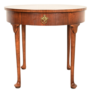 Baker Furniture Queen Anne Walnut Tea Table