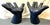 Groovy pair of mid-century modern retro hand chairs from the latter 20th century. They are made of molded plastic...