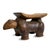 Wood Old Antique Baule Monkey Stool 1920s For Sale - Image 7 of 11