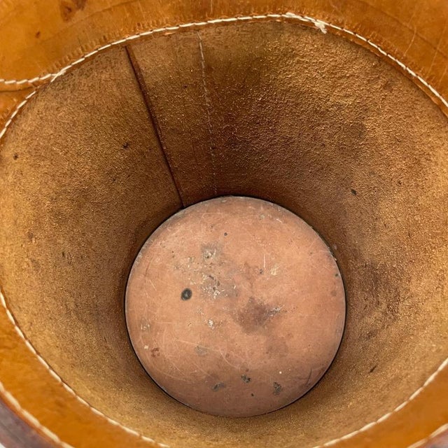 Leather PaperBasket from Torben Ørskov & Co, Denmark, 1960s For Sale - Image 14 of 18