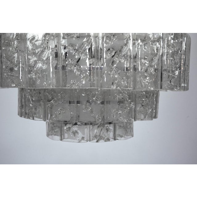 Glass Vintage Italian Chandelier from Vistosi, Italy 1960s. For Sale - Image 7 of 14