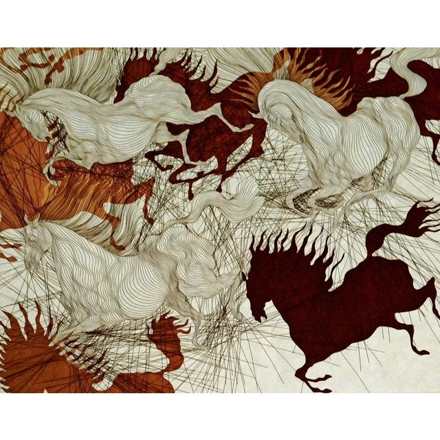 Guillaume Azoulay Suite St II Japon Signed Original Art Etching Paper For Sale - Image 4 of 4