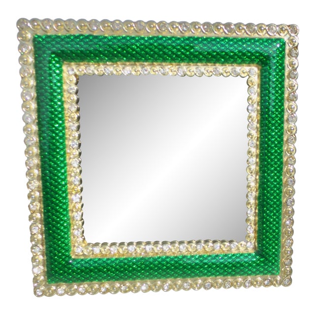 Museum of Modern Art Brass and Enamel Photo Frame For Sale