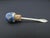 Blue Chinese Carved Natural Lapis Lazuli Leaves Snuff Bottle For Sale - Image 8 of 10