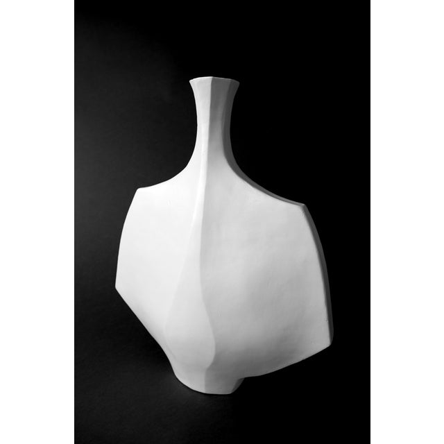 Sculptural Mid Century Modern ceramic vessel by Los Angeles artist Beverly Morrison. Hanè—named after the Japanese word...
