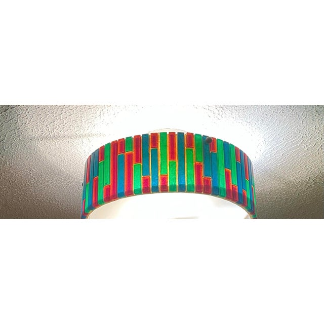 Moe Light Moe Mid Century Modern Acrylic Tile Fiesta Series Ceiling Light, Flush Mount For Sale - Image 4 of 12