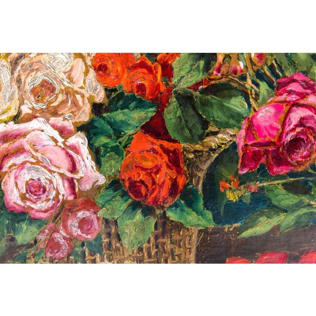 Early 20th Century Oil / Board Painting With Wood Frame . For Sale - Image 9 of 12