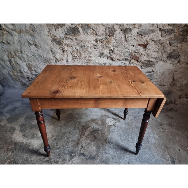 Vintage Extendable Kitchen or Writing Table, France, 1930s For Sale - Image 9 of 15