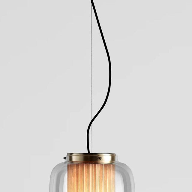 Manila T Pe Beige Textile Suspension Lamp by Sebastian Herkner for Parachilna For Sale - Image 6 of 15