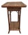 Palecek Tall Square Woven Rattan Bamboo Side Table For Sale