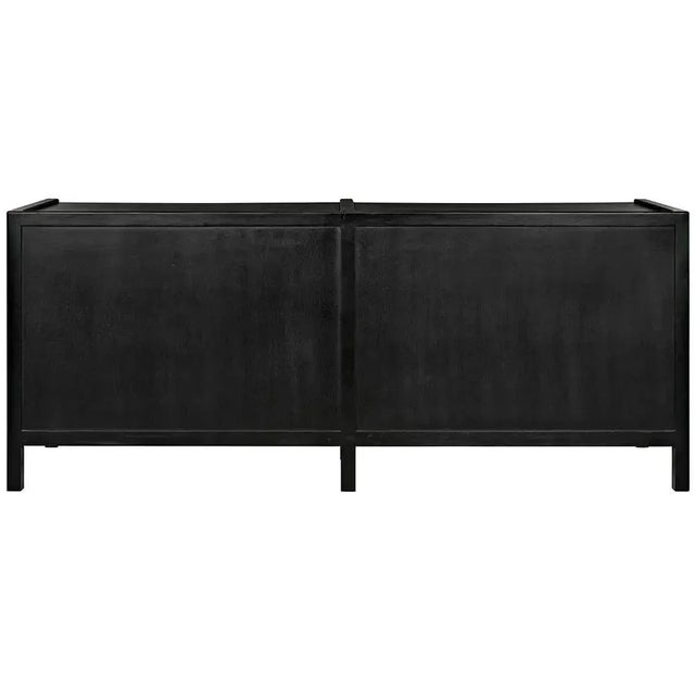 Mid-Century Modern NOIR Hampton 6 Drawer Dresser, Hand Rubbed Black For Sale - Image 3 of 8