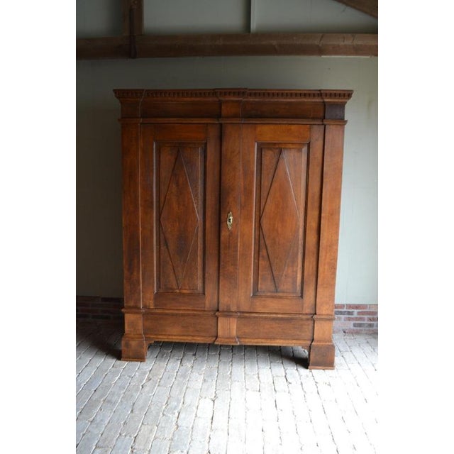 Antique German Oak Cabinet For Sale - Image 10 of 10