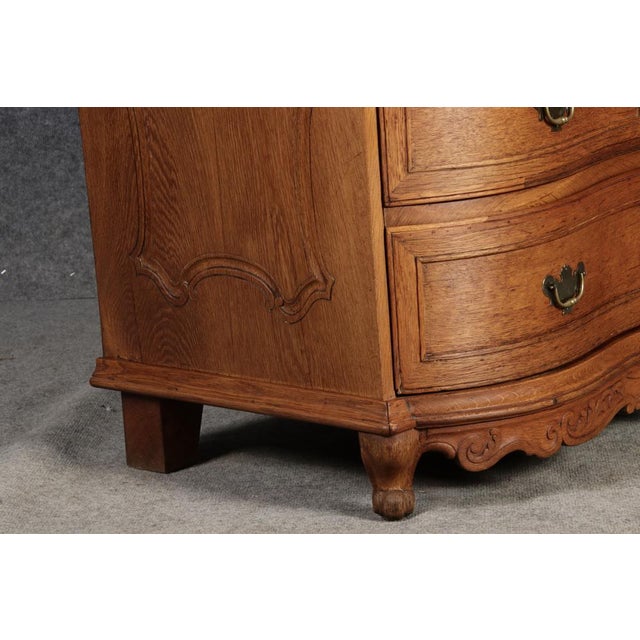 Antique 18th Century Baroque Oak Chest of Drawers, 1750s For Sale - Image 15 of 18