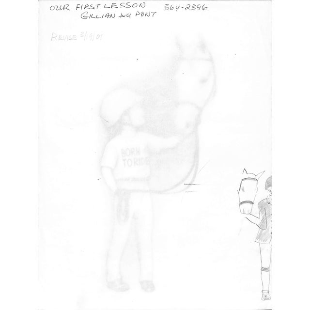 Art Sz: 12 1/4"H x 9 1/4"W Provenance: Gillian Dupont's The Old Habit Tack Shop Marshall, VA