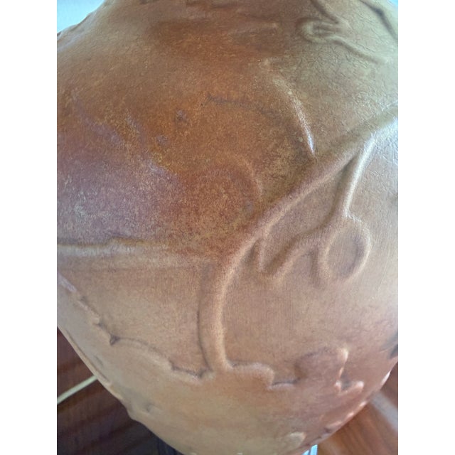 Late 20th Century Pair of Wildwood Mid-Century Modern Brass Wood Table Lamps With Original Shades For Sale - Image 10 of 12