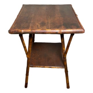 Edwardian Bamboo Side Table For Sale