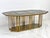 Smoked Glass Brass Puzzle Dining Table After Gabriella Crespi, Italy, 1970's For Sale - Image 12 of 12