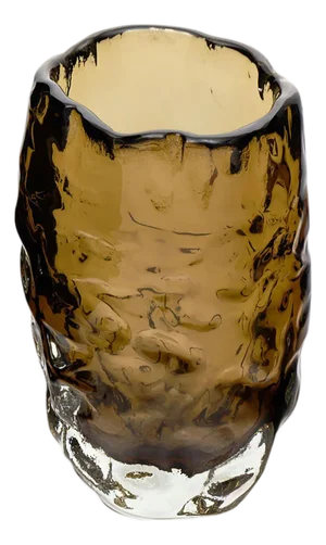 Tobacco Murano Glass “Burri” Vase