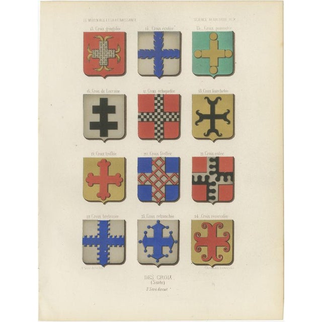 Heraldic Crosses Continued, 1851, Paper For Sale - Image 3 of 9