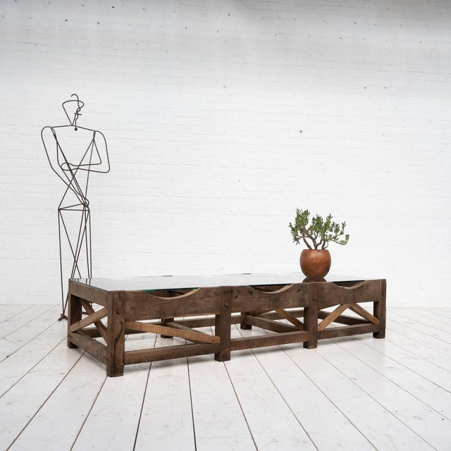 Large Primitive Coffee Table, 1900s For Sale - Image 9 of 10