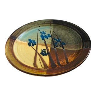 Bill Creitz Studio Pottery Large Plate For Sale