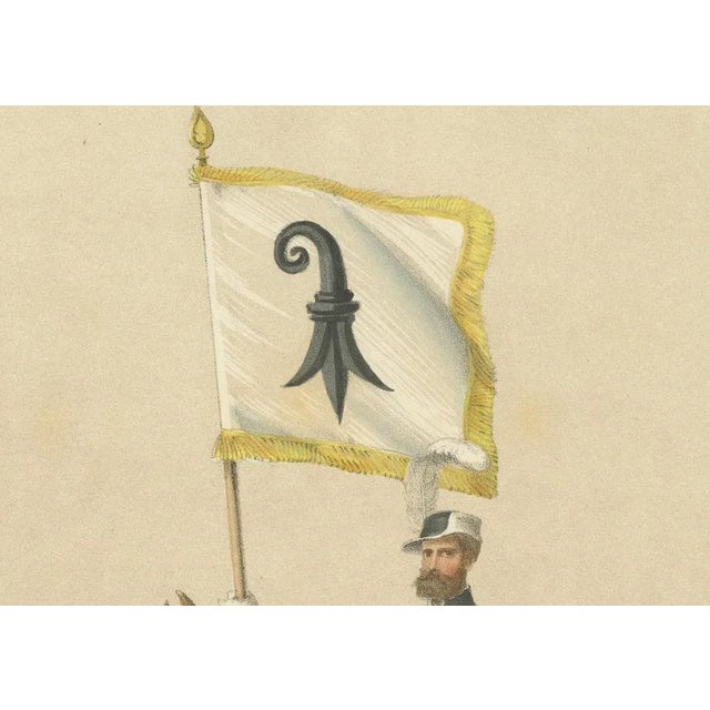 Heinrich Jenny, Grand Basel Procession of Peter Rot and the Proud Banner of the City, 1855, Print For Sale - Image 4 of 10