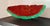 Vintage Large Scale Folk Art Hand-Painted Wood Watermelon Slice, Circa 1980s For Sale - Image 4 of 12