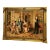 European-Style Decorative Wall Art – Romantic Interior Scene Print With Ornate Gold Leaf Frame For Sale