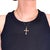 A fine antique gold figural cross pendant. In 10 karat gold. In the form of a budded cross (or Apostles' cross) with...