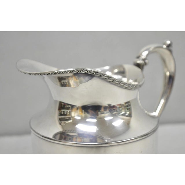 Metal Vintage Victorian Silver Plated Melford Lemonade Water Pitcher With "S" Monogram For Sale - Image 7 of 13