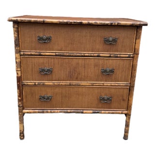 19th Century English Bamboo Dresser For Sale