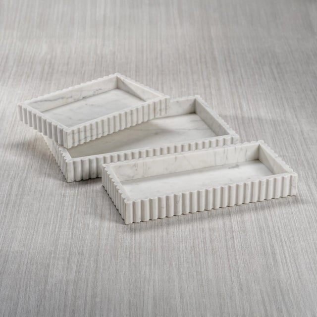 Arrange your beauty essentials into a stunning display of products by bringing home this marble vanity tray. This tray...