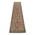 Kazak Runner 2’7” X 9’9” Brown Wool Tribal Hand-Knotted Oriental Rug For Sale
