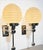 1940s Vintage Art Deco Light Old Lamp Wall Sconces Fixture Nickel Brass & Ribbed Milk Glass Shade Ship Light - Pair For Sale - Image 5 of 5