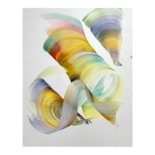 Contemporary Abstract Acrylic on Canvas Painting "Sparks" by Nikolaos Schizas For Sale