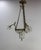 French Lustre Colored Alabaster Brass and Glass Ceiling Pendant, 1890s For Sale - Image 6 of 13