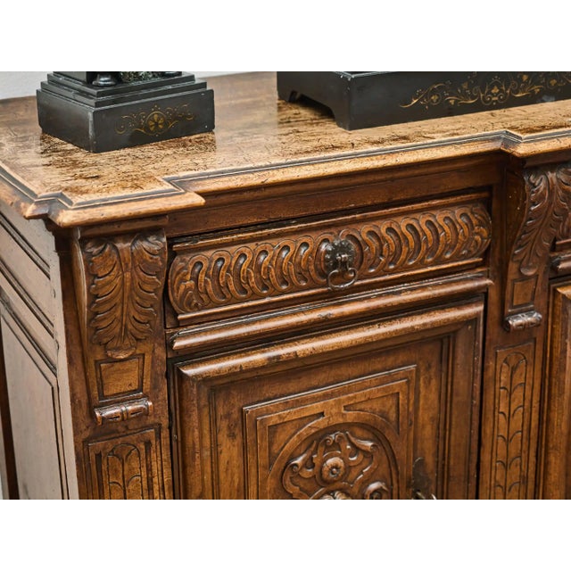 2000 - 2009 Renaissance Buffet in Walnut Wood, 1700 For Sale - Image 5 of 12