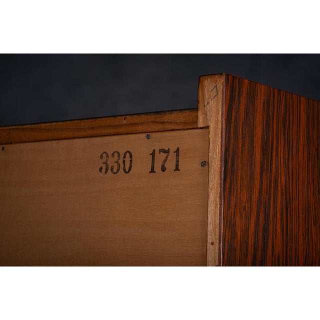 Rosewood Bookcase attributed to Johannes Sorth for Nexø Møbelfabrik, 1960s For Sale - Image 11 of 12