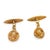 Victorian 19th Century Pair of Victorian 18k Yellow Gold Dog Cufflinks For Sale - Image 3 of 3