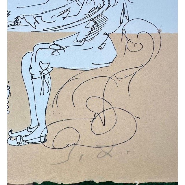Salvador Dali, Nude, Iberian Landscape, Surrealist Virtuoso and Piano Hair, 1980, Engraving For Sale - Image 7 of 8